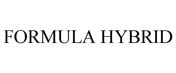 Trademark Logo FORMULA HYBRID