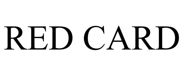 Trademark Logo RED CARD