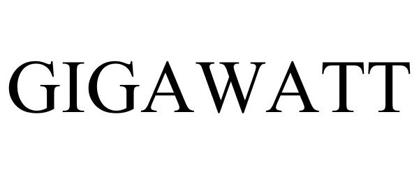Trademark Logo GIGAWATT