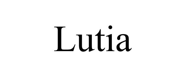 Trademark Logo LUTIA