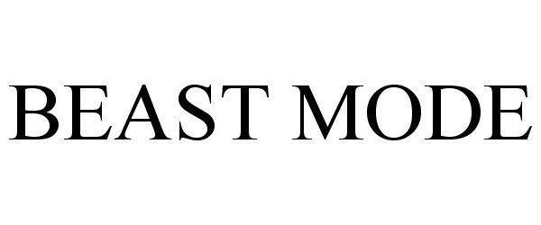 Trademark Logo BEAST MODE