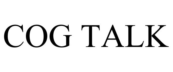 Trademark Logo COG TALK