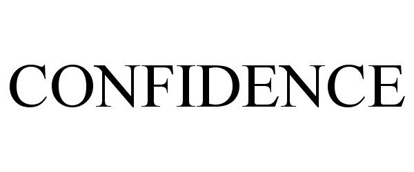 Trademark Logo CONFIDENCE