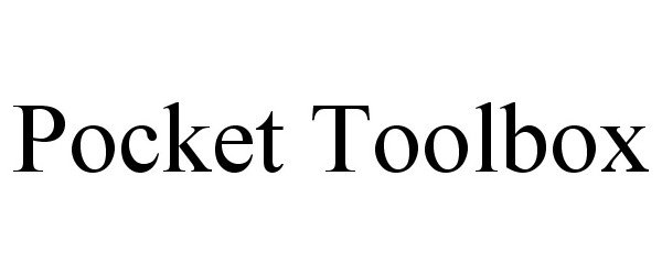  POCKET TOOLBOX