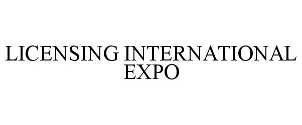  LICENSING INTERNATIONAL EXPO