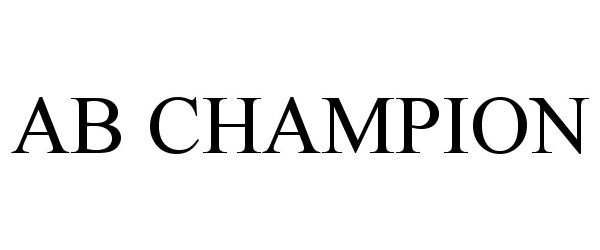  AB CHAMPION