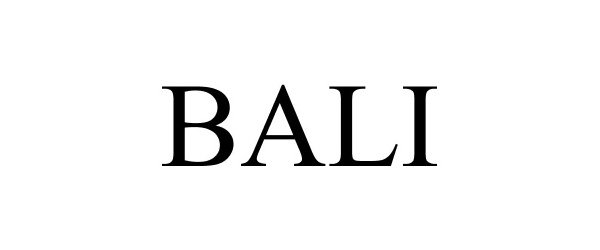 Trademark Logo BALI