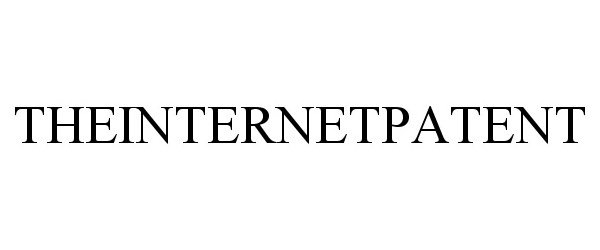 Trademark Logo THEINTERNETPATENT