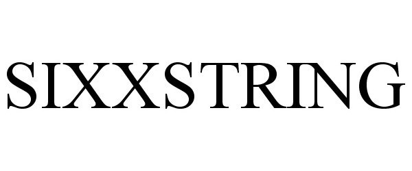 Trademark Logo SIXXSTRING