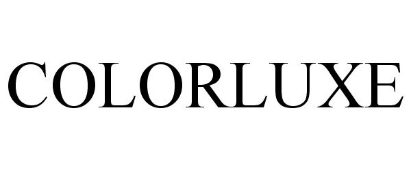 Trademark Logo COLORLUXE