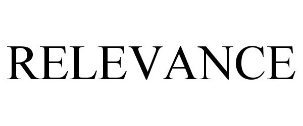 Trademark Logo RELEVANCE