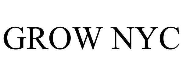 Trademark Logo GROWNYC