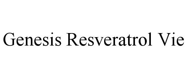  GENESIS RESVERATROL VIE