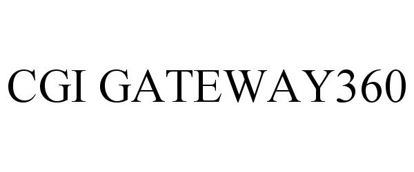  CGI GATEWAY360