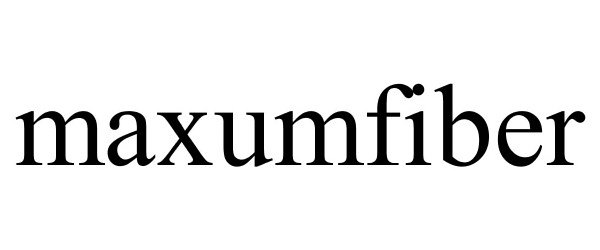 Trademark Logo MAXUMFIBER