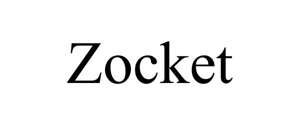 Trademark Logo ZOCKET