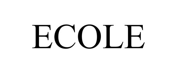 Trademark Logo ECOLE