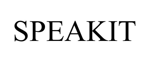 Trademark Logo SPEAKIT