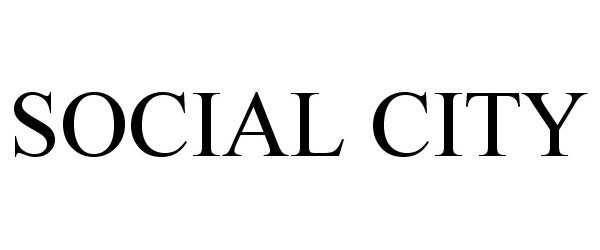 Trademark Logo SOCIAL CITY