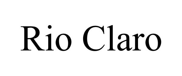 Trademark Logo RIO CLARO