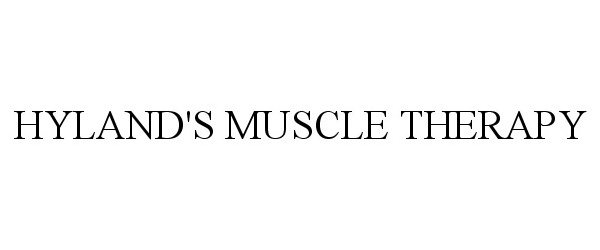  HYLAND'S MUSCLE THERAPY