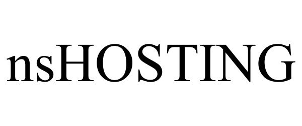 Trademark Logo NSHOSTING