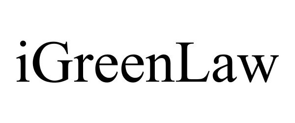 Trademark Logo IGREENLAW