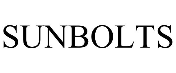 Trademark Logo SUNBOLTS