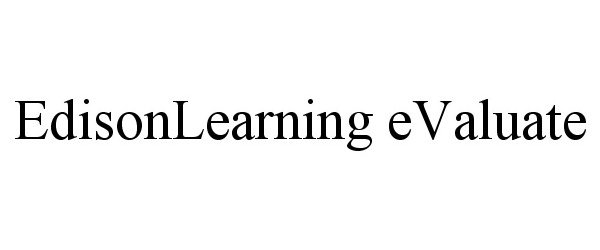  EDISONLEARNING EVALUATE