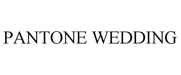 PANTONE WEDDING