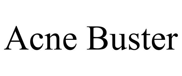 Trademark Logo ACNE BUSTER