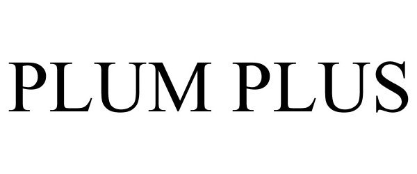 Trademark Logo PLUM PLUS