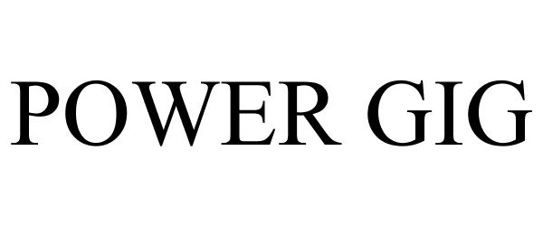 Trademark Logo POWER GIG