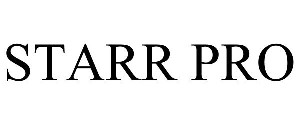 Trademark Logo STARR PRO