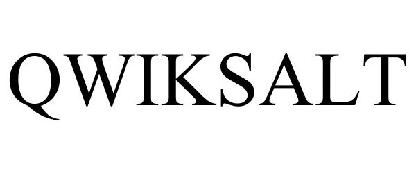 Trademark Logo QWIKSALT