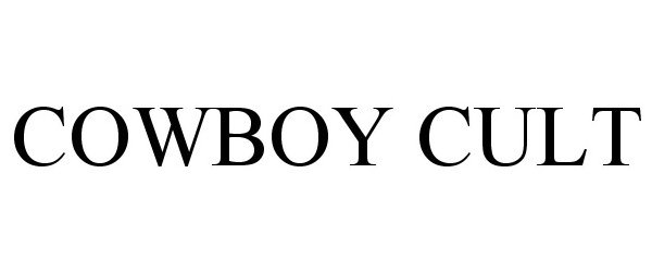 Trademark Logo COWBOY CULT