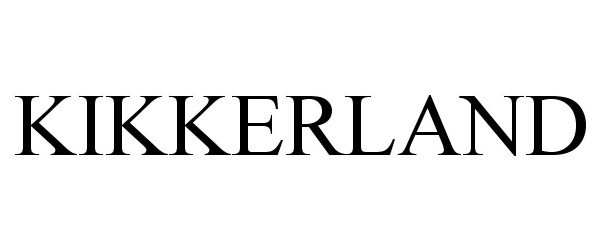 Trademark Logo KIKKERLAND
