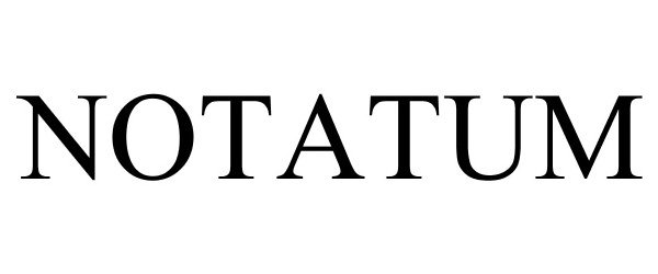Trademark Logo NOTATUM