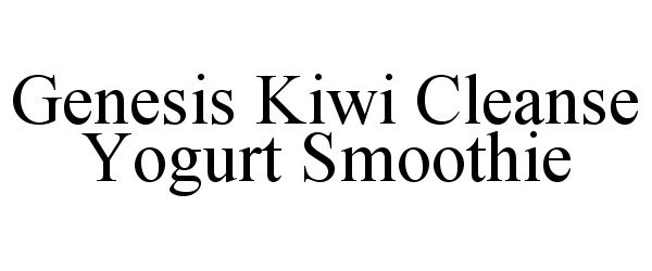  GENESIS KIWI CLEANSE YOGURT SMOOTHIE