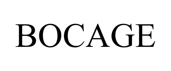 Trademark Logo BOCAGE