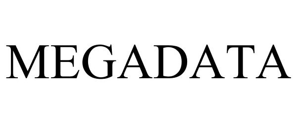 Trademark Logo MEGADATA
