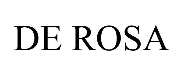 Trademark Logo DE ROSA