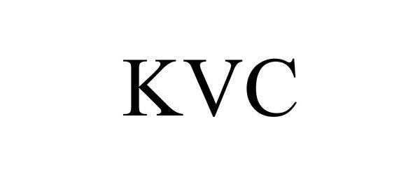 Trademark Logo KVC