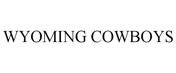  WYOMING COWBOYS