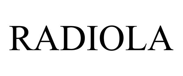 Trademark Logo RADIOLA