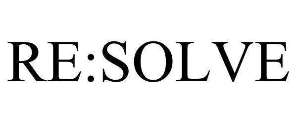 Trademark Logo RE:SOLVE