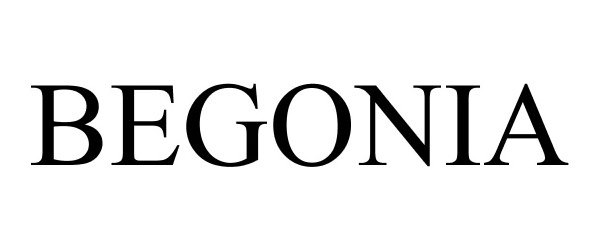Trademark Logo BEGONIA