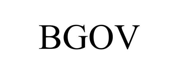 Trademark Logo BGOV