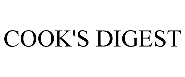 Trademark Logo COOK'S DIGEST