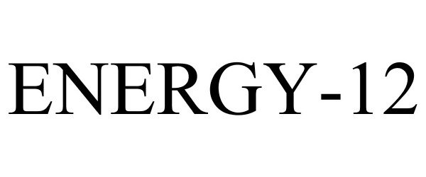 Trademark Logo ENERGY-12